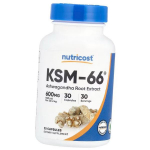 Organi&scaron;kas A&scaron;vagandos ekstraktas, KSM-66 A&scaron;vagandos &scaron;aknų ekstraktas 600, Nutricost (71647003) 30caps