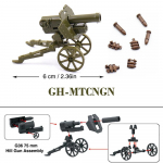 II Pasaulinis karas 88 mm Flak zenitinis pabūklas Kanonas Raketinė artilerija Kariuomenė Karas Ginklas Kareivis MOC Playmobil modelis Statybinis blokas Vaikai vaikas Žaislas