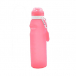 600ml Sulankstomas Sulankstomas Gėrimų Vandens Butelis Virdulys Puodelis Silikoninis Kelioninis Lauko Sporto Dviračių Priedai 0.6L rožinė