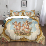 Retro Angelas Antikinis Romos Menas Lovos Patalynė, Mikropluo&scaron;to Patalynės Komplektai, Vaikams Patalynė Paaugliams Suaugusiems 3 Dalių Antklodės Užvalkalas 240x220cm