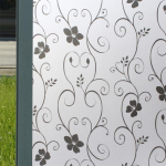 2Mx 45CM PVC vandeniui atsparus matinio stiklo lipdukas vonios kambario langui Namų privatumas M016