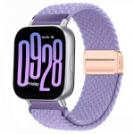 Nailoninis magnetinis dirželis Redmi Watch 5 Active i&scaron;maniajam laikrodžiui, pintas apyrankės apyrankė Xiaomi Redmi 5 Lite priedams Redmi Watch 5 Active levanda
