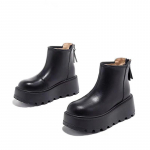 Platforminiai moteri&scaron;ki aulinukai oda vidutinio auk&scaron;čio kulnai dizainerio batai 2025 m. tendencija žiema gotika gladiatoriai klasikiniai motociklininko moteri&scaron;ki batai 35 juoda