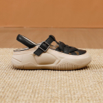 2024 m. vasara Uždaryti moteri&scaron;ki bateliai Platforminiai sandalai moterims Juodi batai su vidutiniu kulnu Odinis komfortas H Neslystantis Kar&scaron;tas batelis 40