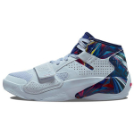 Air Jordan Zion 2 PF Hope Diamond Vyri&scaron;ki sportbačiai Balti Pusiau mėlyni Giliai karali&scaron;kai mėlyni DM0858-467 40