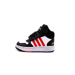 Adidas Hoops Mid I Juoda Balta Ry&scaron;kiai Raudona Kūdikio Sportbačiai Debesėlio Baltumo Pagrindinė Juoda HR0229 23&frac12; black