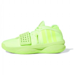 adidas Dame 8 EXTPLY Teniso Vyri&scaron;ki Sportbačiai Žali Lucid-Lemon Debesėlių Balti IF8148 42