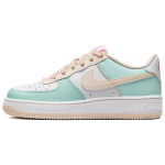 Nike Air Force 1 GS Emerald Rise Guava Ice Vaikams Sportbačiai Žali Balti Rožiniai-Spell DV7762-300 38.5