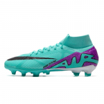 Nike Zoom Superfly 9 Pro AG Dirbtinės žolės futbolo bateliai su apvaliu priekiu, rai&scaron;teliais, neslystančiu ir patvariu dizainu Vyri&scaron;kas sportbačio mėlynas DJ5596-300 40.5
