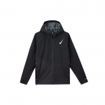 &bdquo;Nike&ldquo; gobtuvu spausdinta ilgomis rankovėmis kvėpuojanti bėgimo striukė su užtrauktuku, vyri&scaron;ka, juoda FZ9040-010 S