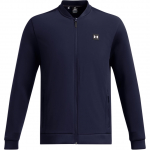 Under Armour Drive Pro Storm FW24 Hibridinis Laisvas Vandeniui Atsparus &Scaron;iltas Užtrauktuku Ilgomis Rankovėmis Striukė Vyri&scaron;ka Striukė Vidurnakčio Mėlyna Metalinė Sidabrinė 1387117-410 L
