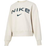 Nike Logotipas Lauko Atsitiktinis Sportinis Apvaliu Kaklu Ilgomis Rankovėmis Džemperis Moteri&scaron;kas Džemperis Smėlio spalvos FV7675104 XL