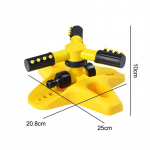 Atnaujinkite automatinį vejos purk&scaron;tuvą 360 laipsnių besisukanti vejos laistymo sistema 2 režimų vandens purk&scaron;tuvas 4 purk&scaron;tukų kiemo sodo reikmenys