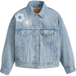 Levis pleistro siuvinėjimas Laisvalaikio patogus džinsinis &scaron;varkas Moteri&scaron;ki &scaron;varkai Mėlynas A1743-0063 S