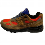 Action Bronson x New Balance 992 Pagaminti JAV Smėlio spalvos Oranžiniai Mėlyni Unisex Kedai U992AB1 38.5