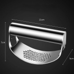 Atnaujintas nerūdijančio plieno česnako presas, rankinis česnako imbiero smulkintuvas Česnako pjaustymo maltos mėsos įrankiai Virtuvės prietaisai