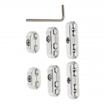 OSOLADY 1 komplektas laidų separatoriaus vielos pynė automobilio laidas uždegimo žvakės automobilio laidų separatorius daliklis uždegimo laido laikiklis sidabrinis Ab 4.8X1.8cm sidabras