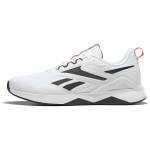 Reebok Nanoflex Tr 2.0 kvėpuojantys sportiniai bateliai vyrams Balti pilki oranžiniai HP6108 42
