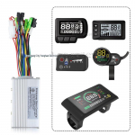 S866 LCD elektrinio paspirtuko/dviračio valdiklis: 24V/36V/48V, 250W/350W, Ličio baterija, be &scaron;epetėlių. 350W