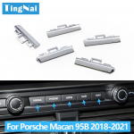 Automobilio priekinio ekrano ekrano chromo mygtuko apdailos jungiklio dengimo juostelės keitimas, skirtas &bdquo;Porsche Macan 95B 2018- 95B919597&ldquo; Right 1PC