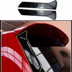 2vnt automobilio lango apdailos lūpų aptakas, skirtas Seat Leon 5F FR Mk3 MK3.5 stogo sparno &scaron;oninio kra&scaron;to uodegos atvartas galinis Carbon Look