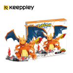 Keeppley Greninja Pokemon statybiniai kaladėlės Charizard Mewtwo Blastoise surinkimas 3D modelis Gyarados mini kaladėlės figūrėlės žaislai vaikams No Box