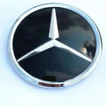 1 vnt. Priekinių grotelių žvaigždės logotipo ženklelis Veidrodžio emblema 3D ABS logotipas Mercedes-Benz W205 W176 W212 W218 C117 CLA GLA CLS GLC klasei W205