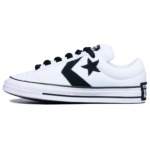 Converse Puff Player Slip Resistant Abrasion Resistant Low top Skateboard Shoes Unisex White Black A14721C 37.5
