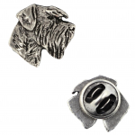Schnauzer I - Dog brooch in a gift box, elegant pin, lapel pin for Art-Dog brand jacket sidabras