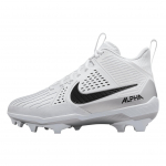 Nike Alpha Menace Strong Balti Metaliniai Sidabriniai Juodi Futbolo Bateliai II5139-100 EU 41