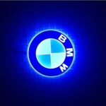 4D logotipas lemputė tinka 82 mm emblemos BMW 1 3 5 7 serijos X1 X3 X4 X5 x6 GT525 GT535 priekinėms ir galinėms LED lemputėms dekoruoti. 8.2cm-1pcs raudona