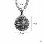 Krep&scaron;inio pakabukas Vyri&scaron;kas Europos ir Amerikos Titano Plieno Karoliai Papuo&scaron;alai Sportinis Pakabukas Papuo&scaron;alai 50CM(Necklace Size) sidabras