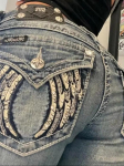 LUXEON Amerikieti&scaron;ki Retro Slim Flare Džinsai Moterims Y2k Harajuku Gotikiniai Vintage Ki&scaron;enė Siuvinėti Mėlyni Džinsiniai Kelnės Žemas Liemuo Pločiais Kojomis Kelnės S mėlyna
