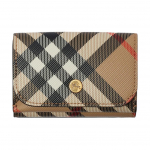 Burberry Vintažinio ra&scaron;to trijų dalių piniginė, prabangi aukso atspalvio Raitelio riterio logotipo kompakti&scaron;ka piniginė vyrams, kasdieniam ne&scaron;iojimui ir kelionėms 80952911 Basic Set (Bag+Dust Bag)