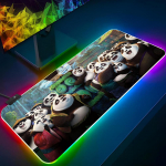 Kung Fu Panda pelės kilimėlis Žaidimų RGB pelės kilimėlis Ap&scaron;viesta klaviatūra Žaidėjos mergaitė XXL Mielas ne&scaron;iojamojo kompiuterio kilimėlis Stalo kilimėliai Stalo kilimėlis RGB600x300x3mm
