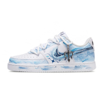 Nike Court Vision 1 Atsparūs trinčiai žemi krep&scaron;inio/riedlenčių batai Vyri&scaron;ki Mėlyni DH2987-101(Komanda454-) 43