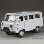Didelis dydis 1:18 UAZ TRAVELER Automobilio Modelis Žaislas Metalinis Liejamas Traukiamas Atgal Garsas &Scaron;viesa Modeliai Simuliatas Kemperis Dekoras Berniukų Dovanos pilka