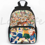 Anime Inazuma Eleven Go Kuprinė mergaitėms berniukams studentams užtrauktuku krep&scaron;ys knygoms vaiki&scaron;kos kuprinės paauglių kelioniniai krep&scaron;iai animacinis mokyklinis krep&scaron;ys beige