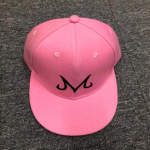 Dragon Ball BUU siuvinėta hip-hop tipo plok&scaron;čiu snapeliu beisbolo kepurė Amerikieti&scaron;ka vyri&scaron;ka ir moteri&scaron;ka kietu vir&scaron;umi sportinė skydelė nuo saulės Powder pink