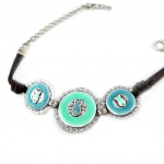 Les Tr&eacute;sors De Lily [D9667] - Bracelet Cr&eacute;ateur 'Thalassa' Bleu mėlyna