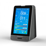DM73B TUYA WIFI 4,3 colio LED ekranas ne&scaron;iojamas PM2.5 PM1.0 PM10 Temperatūra Drėgmė CO2 HCHO TOVC juoda