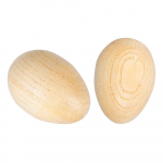 Mediniai Maracas Egg Shakers Muzikos mu&scaron;amųjų instrumentų kiau&scaron;iniai 2vnt geltoni smėlis