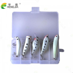 5vnt &Scaron;viečiantys nakties žvejybos masalai, &scaron;vytintys, pakabinami Minnow Crankbaits VIB pie&scaron;tukų vobleriai, kietieji masalai, skęstantys masalai pesca