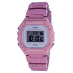 &bdquo;Casio Youth&ldquo; skaitmeninis dervos kvarcinis laikrodis W-218HC-4A W218HC-4 pilka