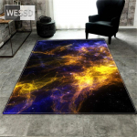 Galaxy 3D grindų kilimėlis miegamajam Universe Space Carpet Svetainė Didelis flanelinis mink&scaron;tas jaunimo miegamojo kilimas, kurį galima plauti 160x200cm 1pcs