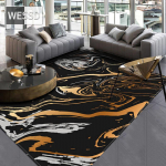 Modernus juodo marmuro kilimas svetainei Prabangus didelis vonios kilimėlis, sugeriantis neslidus miegamojo kilimėlis, vidinis namas 40x60cm 1pcs