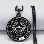 12 žvaigždynų nerūdijančio plieno grandinėlės moteri&scaron;ki/vyri&scaron;ki sidabriniai karoliai papuo&scaron;alai