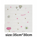 1/5/10 vnt. 35 * 30 cm 3D dizaino tapetų sienų dekoravimo putplasčio plyta, lipnus vandeniui atsparus sienų lipdukas 1Pcs 35*30cm balta