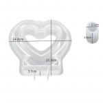 Epoksidinės dervos kri&scaron;tolinių klijų forma Ovali kvadratinė hidroponikos mėgintuvėlis gėlių darželio stalo vaza silikoninė forma A
