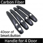 Juodas anglies pluo&scaron;tas skirtas Toyota 4Runner Hilux Surf N210 2003 2004 2005 2006 2007 2008 2009 Durų rankenos dangtis No Button 4 Door